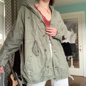 army green american eagle jacket